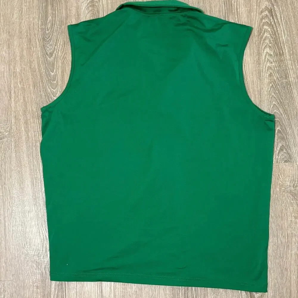 Polo Golf Ralph Lauren Masters Green Sleeveless Quarter Zip Golf Top Womens L